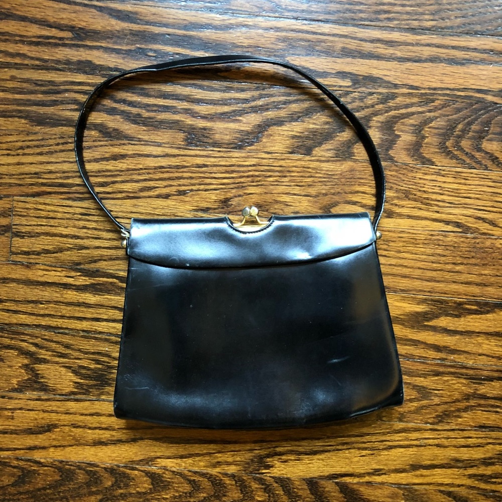 Vintage Leather Lady Bag. Made in France.